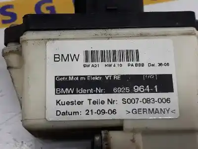 Second-hand car spare part right front window motor for bmw x3 (e83) 2.0 d oem iam references 67626925964  6925964