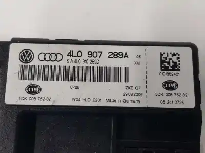 Second-hand car spare part comfort module for audi q7 (4l) 3.0 v6 24v tdi oem iam references 4l0907289a