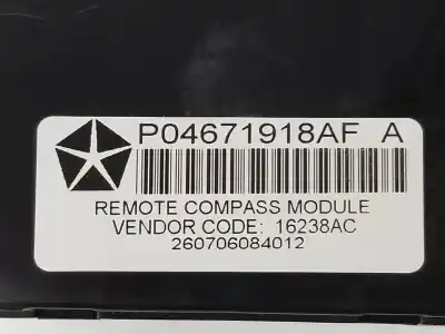 Second-hand car spare part electronic module for jeep cherokee 2.8 crd oem iam references 04671918af  p04671918af