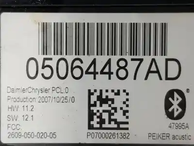 Second-hand car spare part electronic module for jeep cherokee 2.8 crd oem iam references 05064487ad  p07000261382