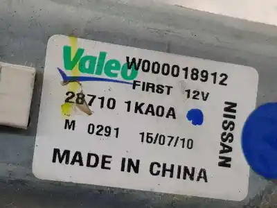 Second-hand car spare part rear windshield wiper motor for nissan pulsar fastback (c13) 1.5 dci oem iam references 287101ka0a  287101ka0a