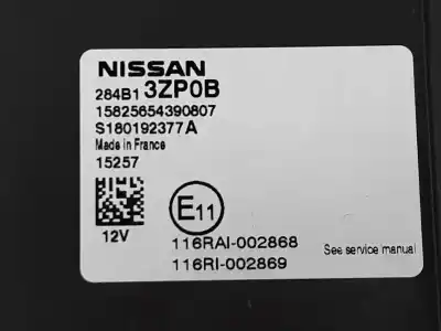 Second-hand car spare part electronic module for nissan pulsar fastback (c13) 1.5 dci oem iam references 284b13zp0b  284b13zp0b