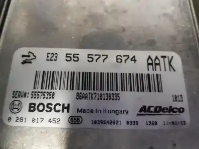 Автозапчастина б/у ебу контролер двигуна для opel astra j lim. 2.0 16v cdti посилання на oem iam 55577674