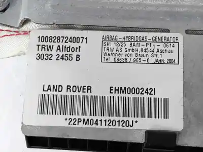 Автозапчастина б/у подушка безпеки задня права для land rover range rover iii (l322) 3.0 d 4x4 посилання на oem iam ehm000242i  30322455b