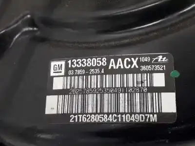 Автозапчастина б/у гальмівний серво для opel astra j (p10) 1.7 cdti (68) посилання на oem iam 13338058  03785925354