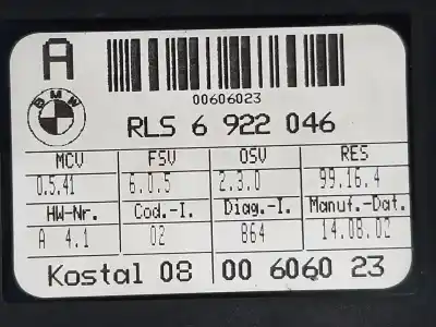 Автозапчастина б/у датчик для bmw 7 (e65, e66, e67) 730 d посилання на oem iam 61356922046  61359120309