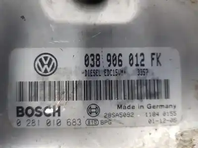 Second-hand car spare part ecu engine control for seat toledo ii (1m2) 1.9 tdi oem iam references 038906012fk  038906012fk