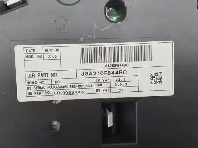 Peça sobressalente para automóvel em segunda mão quadrante por land rover range rover velar 2.0 d referências oem iam j8a210f844bc  j8a210f844bc