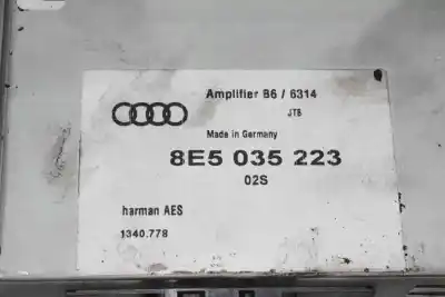 Second-hand car spare part antenna amplifier for audi a4 b6 (8e2) 1.9 tdi oem iam references 8e5035223  8e5035223