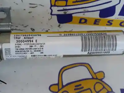 Piesă de schimb auto la mâna a doua airbag perdea fațã dreapta pentru clase c clase c berlina 2.2 cdi referințe oem iam a2038601005  a2038601005