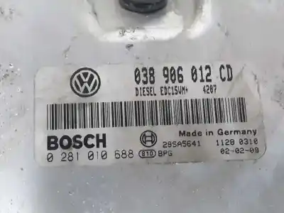 Recambio de automóvil de segunda mano de centralita motor uce para seat ibiza (6l1) 1.9 sdi referencias oem iam 038906012cd 0281010688 