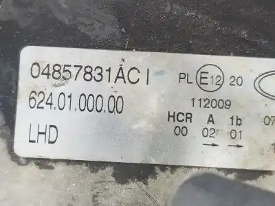 Автозапчастина б/у ліва фара для chrysler voyager iv (rg, rs) 2.8 crd посилання на oem iam 04857831ac  6240100000