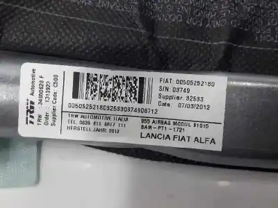 İkinci el araba yedek parçası ön sol perde hava yastigi için alfa romeo mito (955_) 1.6 jtdm (955axc1b) oem iam referansları 52025701  52025701