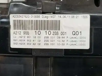 Second-hand car spare part dashboard for clase c clase e lim. 2.1 cdi oem iam references a2129001010  2129001010