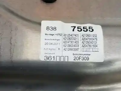 Second-hand car spare part rear right window regulator for clase c clase e lim. 2.1 cdi oem iam references a2127301879  981702100