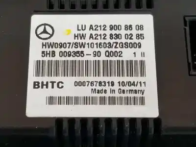 Second-hand car spare part climate control for clase c clase e lim. 2.1 cdi oem iam references a2129008608  a2129008608