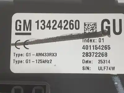 Second-hand car spare part fuse box unit for opel corsa d (s07) 1.4 (l08, l68) oem iam references 13424260  13424260