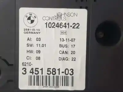 Peça sobressalente para automóvel em segunda mão quadrante por bmw x3 (e83) 2.0 turbodiesel cat referências oem iam 62103451581  62103451581