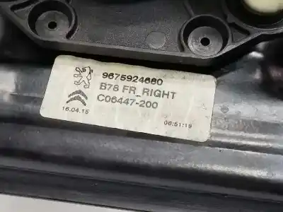 Second-hand car spare part right front power window switch for citroen c4 picasso ii 1.6 bluehdi 120 oem iam references 9675924680  9675924680