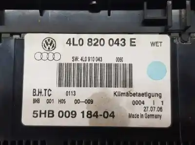 Second-hand car spare part climate control for audi q7 (4l) 3.0 v6 24v tdi oem iam references 4l0820043e  5hb00918404