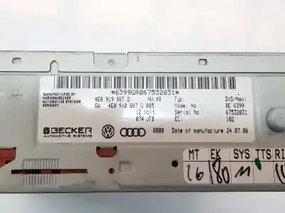 Автозапчастина б/у gps навігаційна система для audi q7 (4l) 3.0 v6 24v tdi посилання на oem iam 4e0919887d  be6399