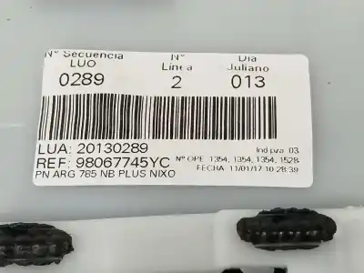 Автозапчасти б/у обивка задней левой двери за citroen c4 picasso ii 1.6 bluehdi 120 ссылки oem iam 98067745yc  98067745yc