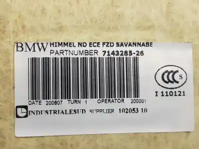 Peça sobressalente para automóvel em segunda mão tecto de abrir interior por bmw 3 (e90) 318 d referências oem iam 51446960549  51446960549