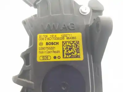 Автозапчастина б/у педальний потенціометр для skoda fabia iii (nj3) 1.2 tsi посилання на oem iam 6c1723503b  6c1723503b