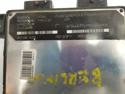 Автозапчасти б/у блок управления двигателем за citroen c15 furgoneta/monovolumen (vd_) 1.9 d ссылки oem iam 9661879180