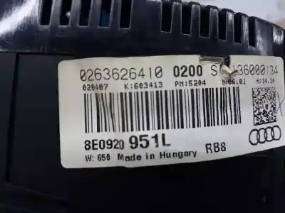 Автозапчастина б/у панель інструментів для audi a4 b7 avant (8ed) 2.0 tdi 16v посилання на oem iam 8e0920951l  8e0920951l