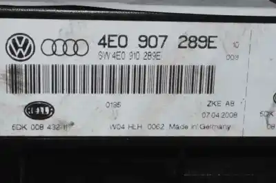 Second-hand car spare part electronic module for audi a8 (4e2) 4.2 fsi quattro 350 cv / 257 kw oem iam references 4e0910289e  4e0910289e