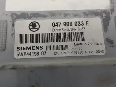 Автозапчастина б/у ебу контролер двигуна для skoda fabia (6y2/6y3) 1.4 посилання на oem iam 047906033e  047906033e