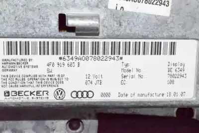 Автозапчастина б/у багатофункційний дисплей для audi a6 c6 (4f2) 3.2 fsi посилання на oem iam 4f0919603  4f0919603b