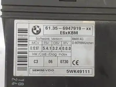 Second-hand car spare part electronic module for bmw 5 (e60) 520 i oem iam references 61356947919  61356947919