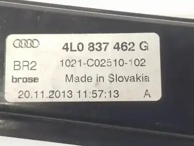 Second-hand car spare part passenger side right window regulator for audi q7 3.0 v6 24v tdi oem iam references 4l0837462g  4l0837462g