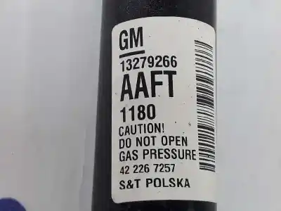 Автозапчастина б/у амортизатор задній лівий для opel astra j (p10) 1.7 cdti (68) посилання на oem iam 13279266  422267257