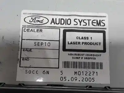 Peça sobressalente para automóvel em segunda mão sistema de áudio / rádio cd por ford focus ii sedán (db_, fch, dh) 1.6 tdci referências oem iam 1811435  vp7s7f18c821cb