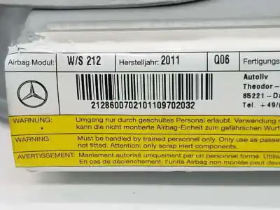 Second-hand car spare part rear left side airbag for clase c clase e lim. 2.1 cdi oem iam references a2128600702  2128600702