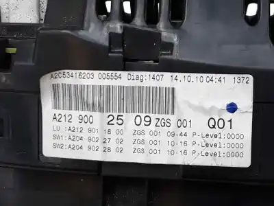 Second-hand car spare part dashboard for clase c clase e lim. 2.1 cdi oem iam references a2129002509  a2c53416203