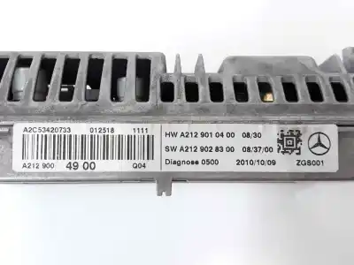 Second-hand car spare part multifunction display for clase c clase e lim. 2.1 cdi oem iam references a2129004900  a2c53420733