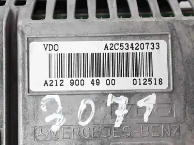 Second-hand car spare part multifunction display for clase c clase e lim. 2.1 cdi oem iam references a2129004900  a2c53420733