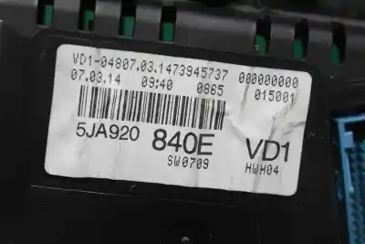Second-hand car spare part dashboard for skoda rapid spaceback (nh1) 1.6 tdi oem iam references 5ja920840e  5ja920840e