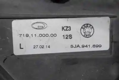 Автозапчасти б/у левая противотуманная фара за skoda rapid spaceback (nh1) 1.6 tdi ссылки oem iam 5ja941699  5ja941701