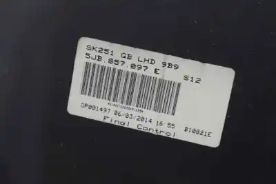 Автозапчастина б/у бардачок для skoda rapid spaceback (nh1) 1.6 tdi посилання на oem iam 5jb857097e  5jb857097h