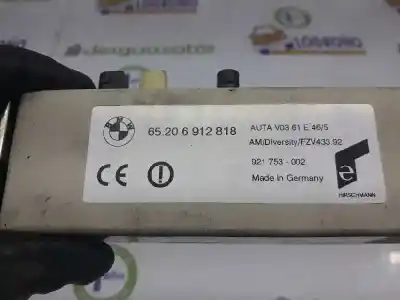 Peça sobressalente para automóvel em segunda mão módulo eletrónico antena por bmw 3 compact (e46) 320 td referências oem iam 65206912818  65206912818