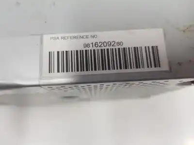 Second-hand car spare part audio system / radio cd for citroen jumpy iii furgoneta (v_) 1.6 bluehdi 115 oem iam references 9816209280  9816209280