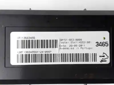 Second-hand car spare part air conditioning control unit for opel astra j gtc 2.0 16v cdti oem iam references 13583465  13583465