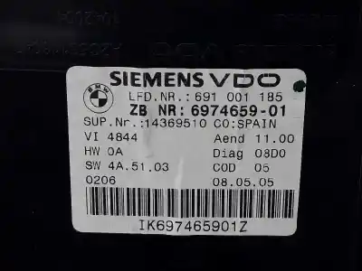 Peça sobressalente para automóvel em segunda mão quadrante por bmw 3 (e90) 320 d referências oem iam 62116974659  62116974659