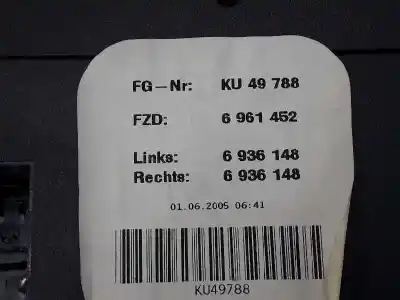 Second-hand car spare part interior light for bmw 3 (e90) 320 d oem iam references 61316961452  61319225476