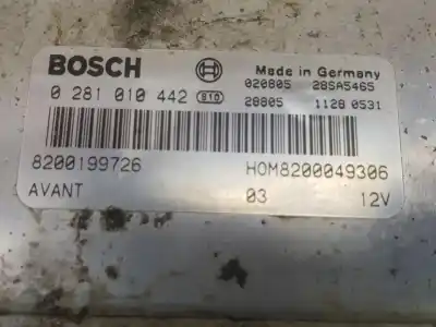 Pezzo di ricambio per auto di seconda mano centralina motore per renault scénic i monospace (ja0/1_, fa0_) 1.9 dti (ja1u) riferimenti oem iam 8200199726  0281010442